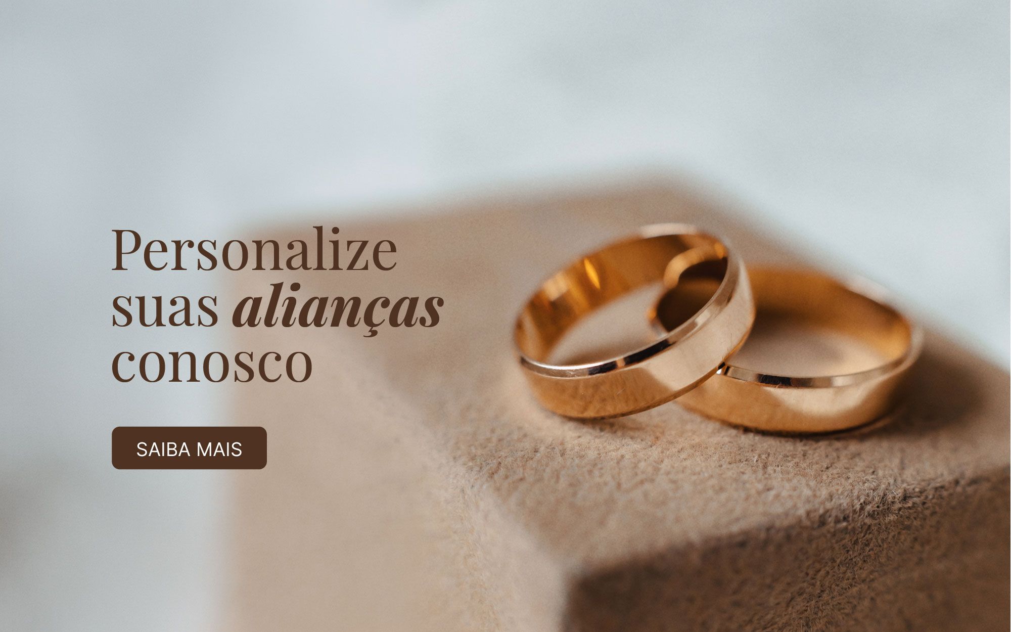 Personalize suas aliancas