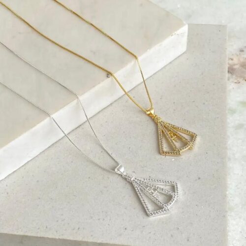 Colar Nossa Senhora Aparecida com Zircônias