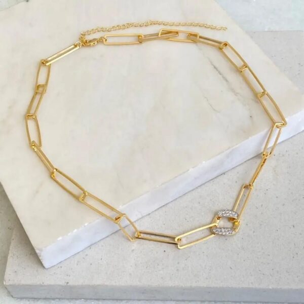 Colar Cartier Elo Cravejado