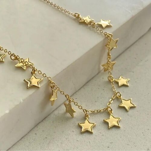 Colar Choker De Estrelas