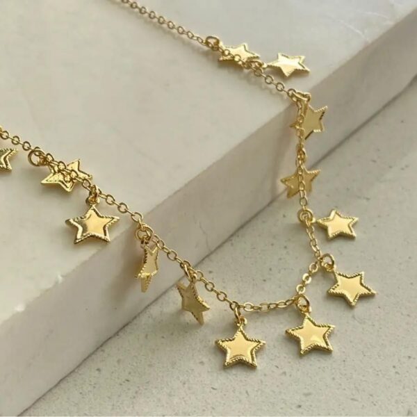 Colar Choker De Estrelas