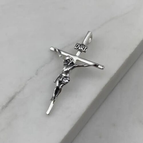 Pingente Cruz c/ Cristo Envelhecida