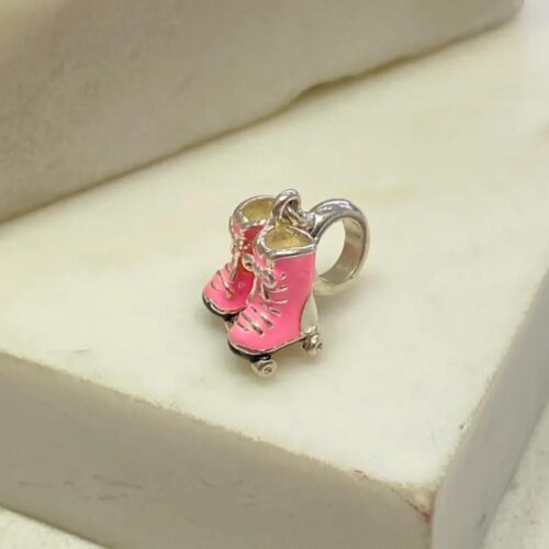Pingente Berloque Patins Pink