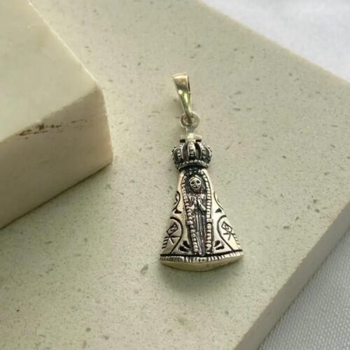 Pingente Nossa Senhora Aparecida Medalha Oval