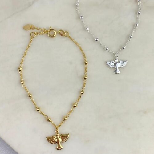 Pulseira Infantil Denário e Espírito Santo