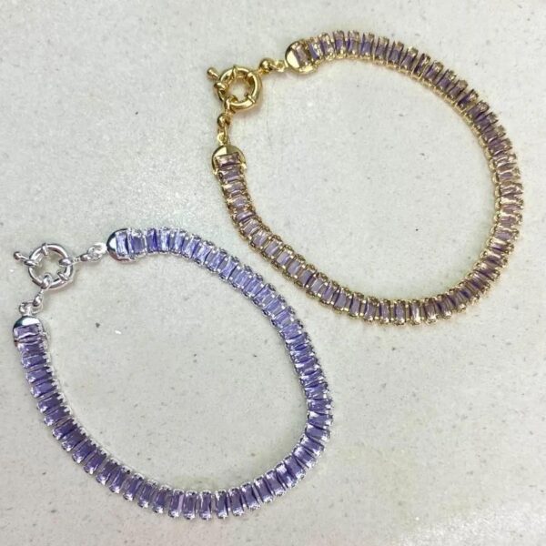 Pulseira Riviera Zircônia Ametista