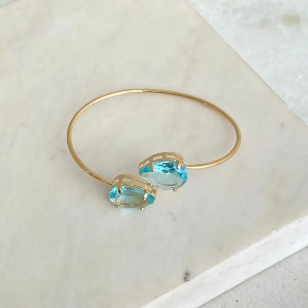 Bracelete Gota de Zircônia
