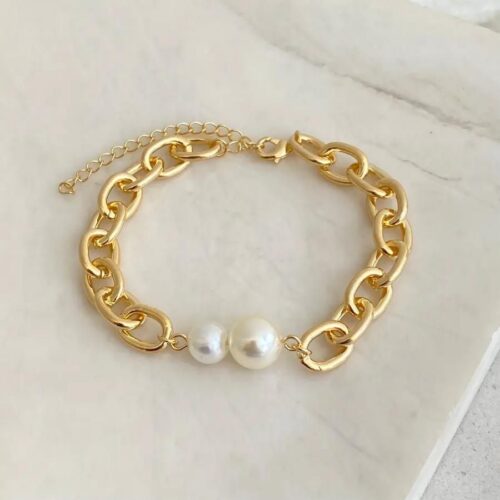Pulseira Duas Pérolas