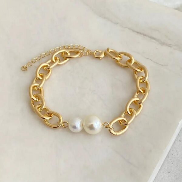 Pulseira Duas Pérolas