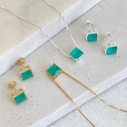 Conjunto Zircônia Verde
