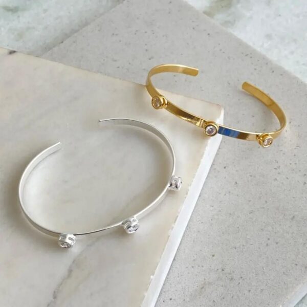 Bracelete 3 Zircônias