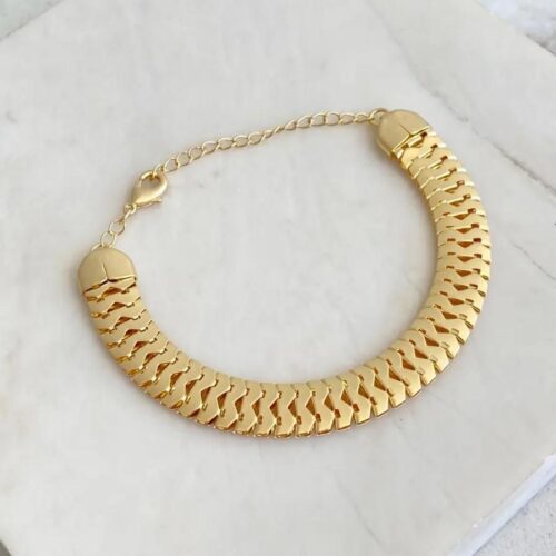 Pulseira Escamas Larga
