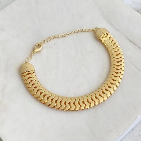 Pulseira Escamas Larga