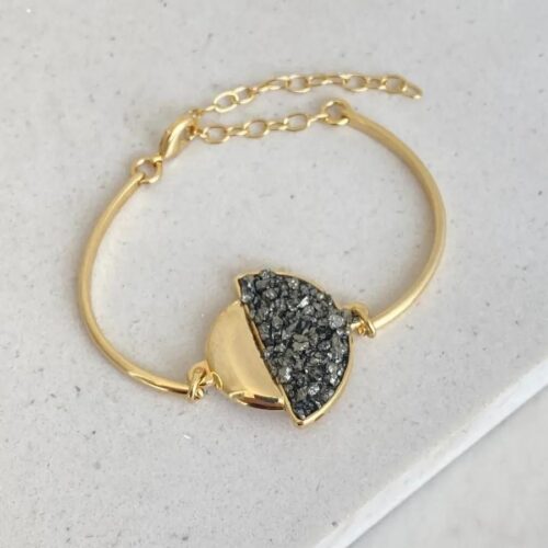 Bracelete Pedra Pirita