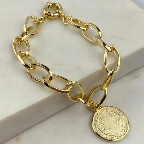 Pulseira Elos Pingente São Bento