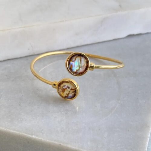 Bracelete Abalone Redonda