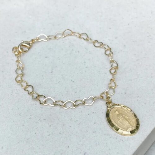 Pulseira Elos Coração Nossa Senhora das Graças