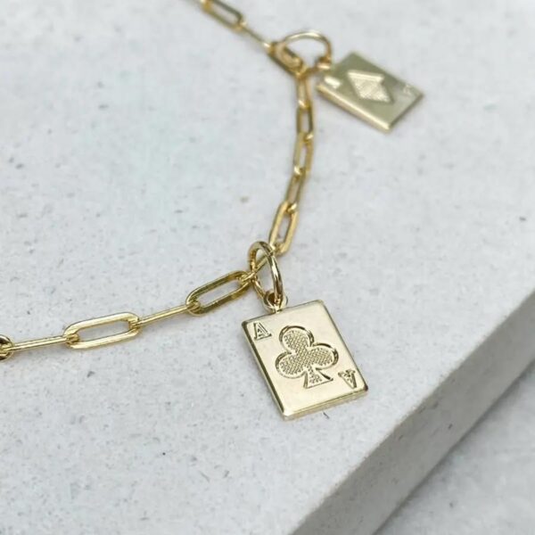 Pulseira Cartier Pingente Pingente Cartas de Baralho