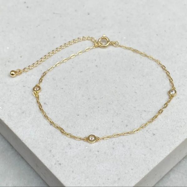 Pulseira Elos Finos Ponto de Luz