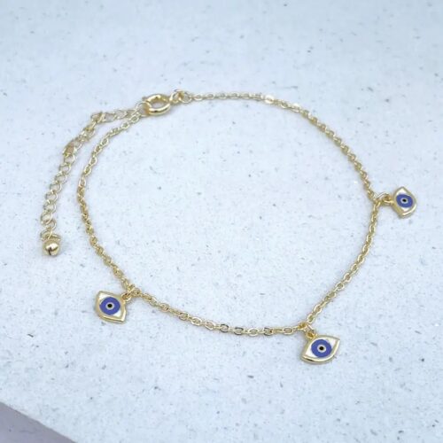 Pulseira Pingente Mini Olho Grego