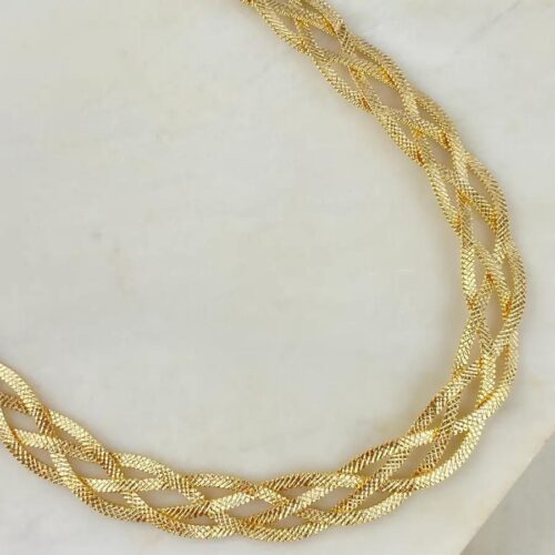 Chocker Fita Entrelaçado