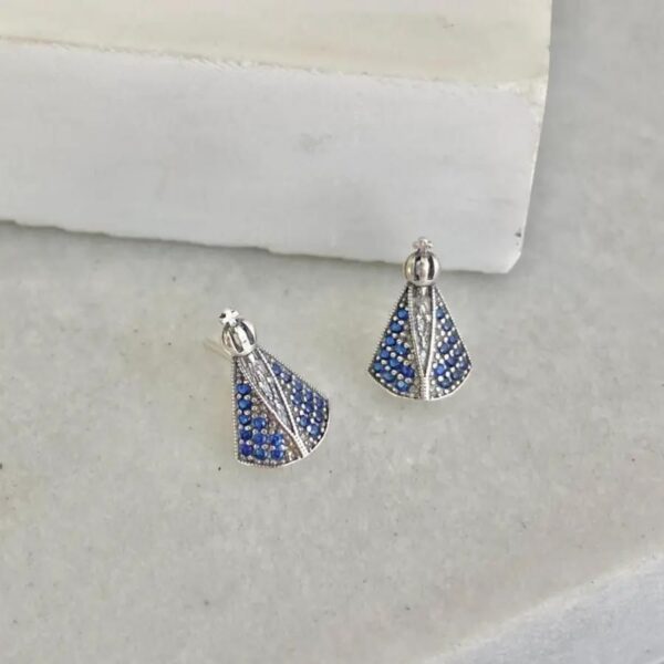 Brinco Nossa Senhora Aparecida Azul