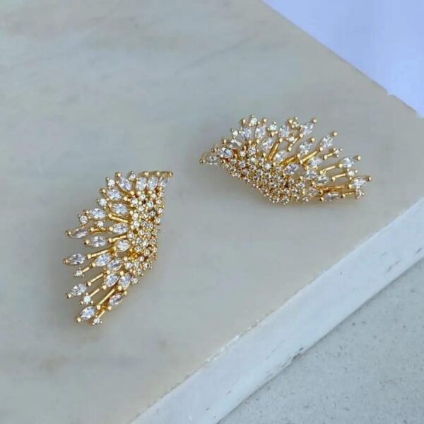 EARCUFF ASAS DE ANJO CRAVEJADO ZIRCÔNIA