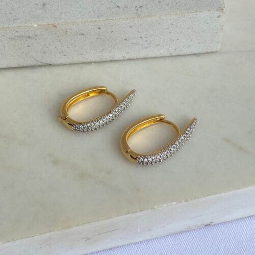 ARGOLA TEC GRANDE CRAVEJADO ZIRCÔNIA