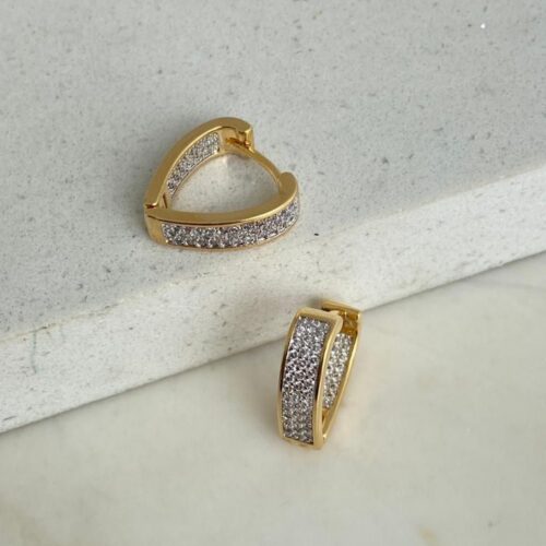 ARGOLA TEC GRANDE CORAÇÃO CRAVEJADA ZIRCÔNIAS