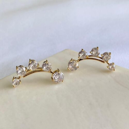 BRINCO EAR CUFF 5 ZIRCÔNIAS