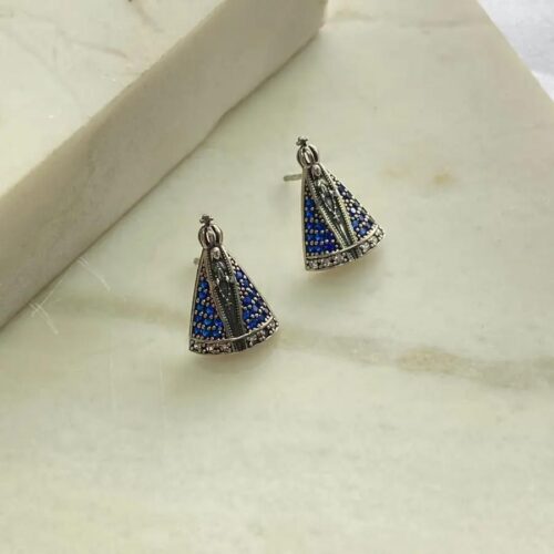 BRINCO NOSSA SENHORA APARECIDA AZUL GRANDE