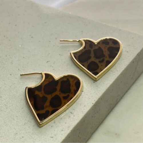 BRINCO CORAÇÃO ANIMAL PRINT