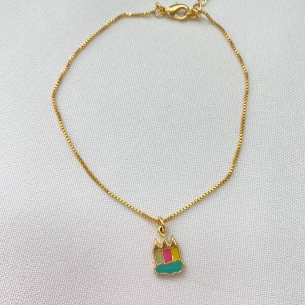 Pulseira Bolo de Aniversário Infantil