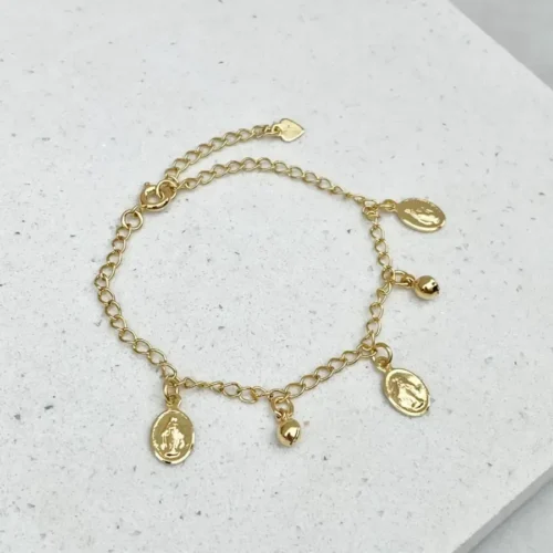 PULSEIRA INFANTIL MEDALHA NOSSA SENHORA DAS GRAÇAS PEQUENA
