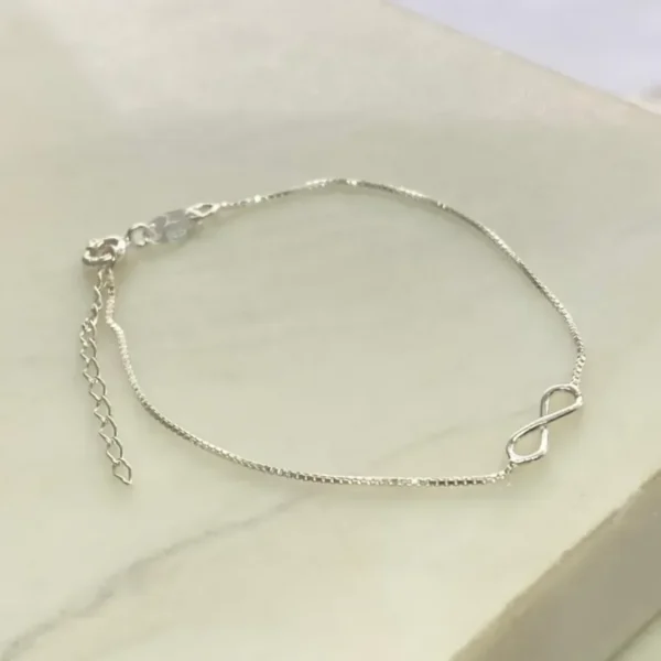 PULSEIRA INFANTIL VENEZIANA INFINITO PRATA 925