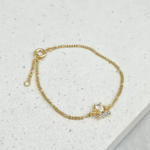 PULSEIRA INFANTIL COROA ZIRCÔNIA CRISTAL