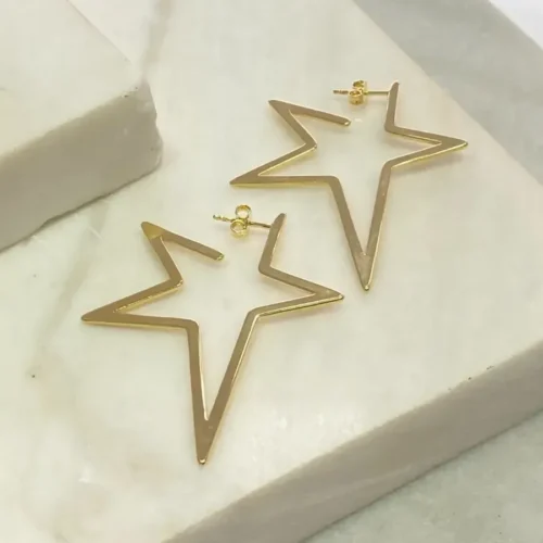 BRINCO ARGOLA ESTRELA