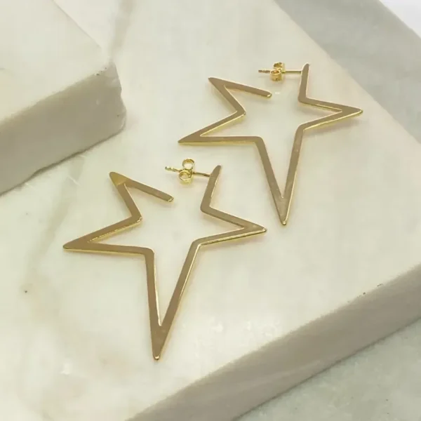 BRINCO ARGOLA ESTRELA