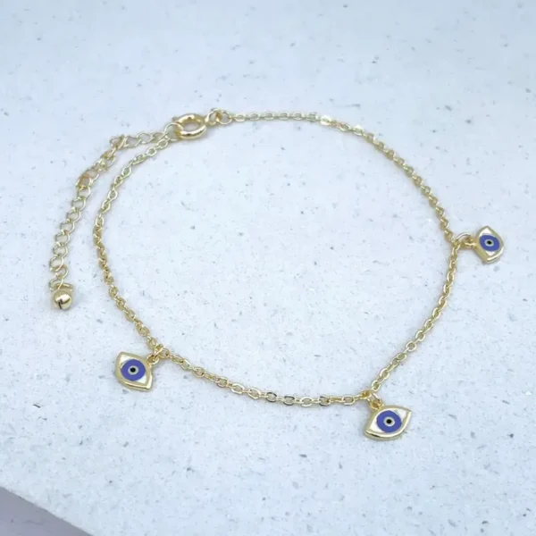 PULSEIRA PINGENTE MINI OLHO GREGO