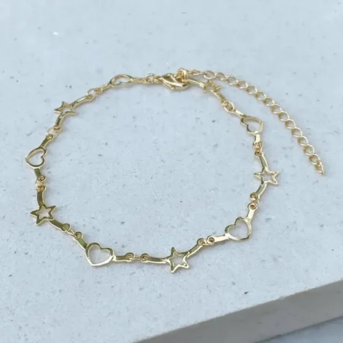 PULSEIRA ESTRELA CORAÇÃO ENTRELAÇADO
