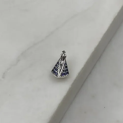 Pingente Mossa Senhora Pequena Manto Azul