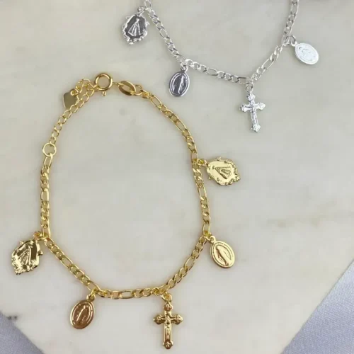 Pulseira Infantil NSenhora Aparecida e Graçãs