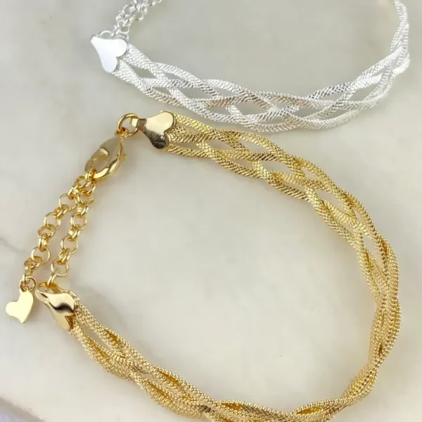 PULSEIRA TRIO FITA ENTRELAÇADA