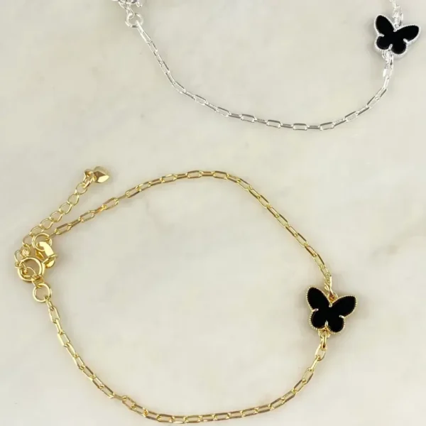 PULSEIRA CARTIER FINA BORBOLETA BLACK
