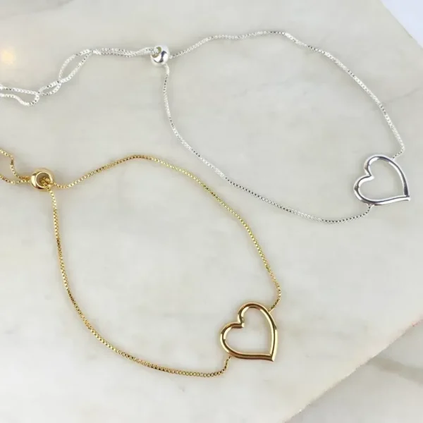 PULSEIRA CORAÇÃO CHAPINHA VAZADA
