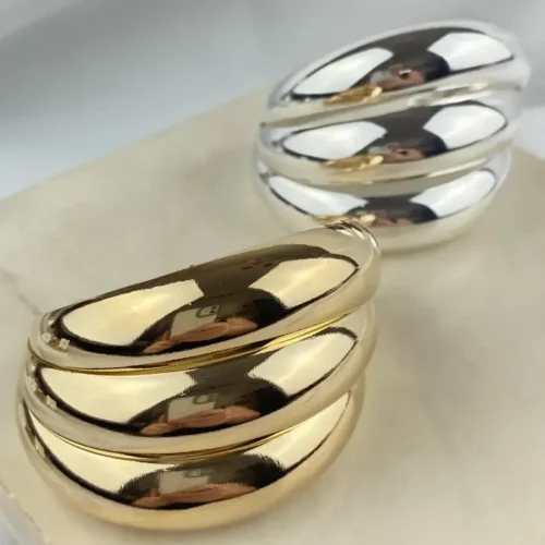 BRACELETE 3 GOMOS LARGOS LISOS