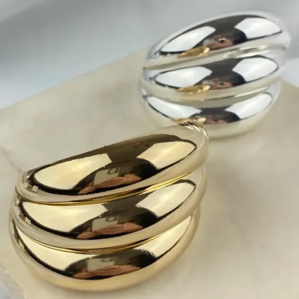 BRACELETE 3 GOMOS LARGOS LISOS