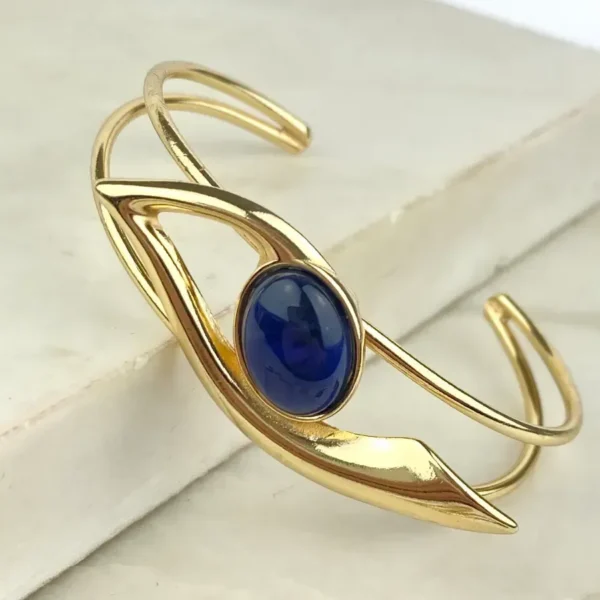 PULSEIRA BRACELETE OLHO PEDRA SODALITA