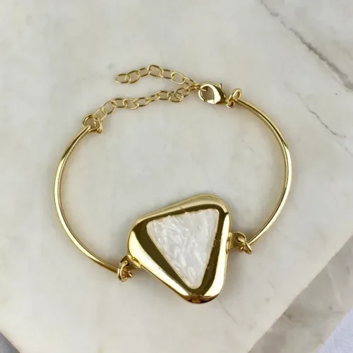 PULSEIRA BRACELETE FLEXIVEL TRIÂNGULO SELENITA