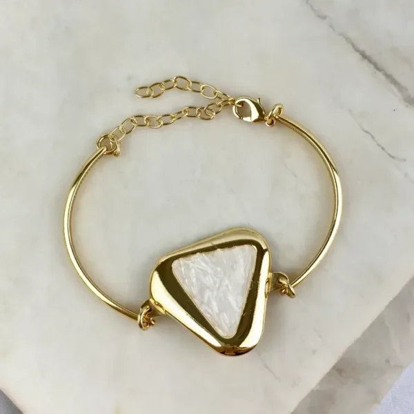 PULSEIRA BRACELETE FLEXIVEL TRIÂNGULO SELENITA
